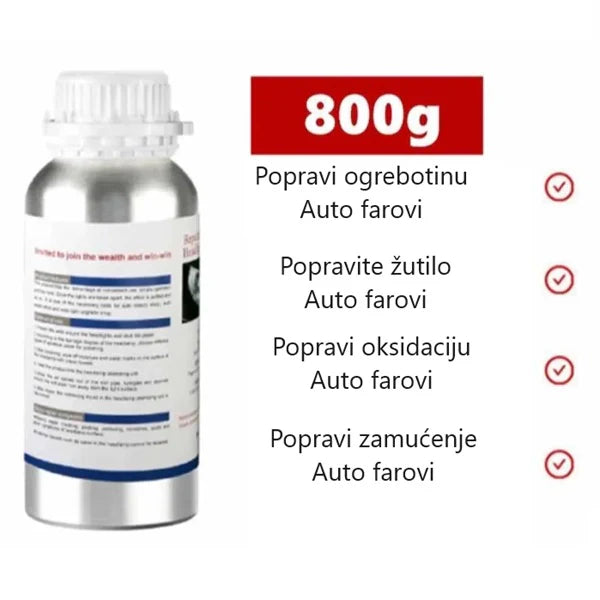 Set za polimerizaciju farova + 800ml tečnost