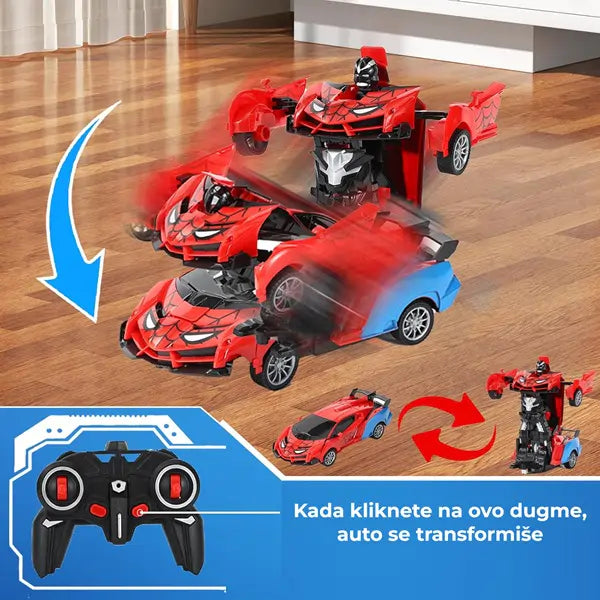 Auto transformers Spider-Man sa daljinskim upravljačem