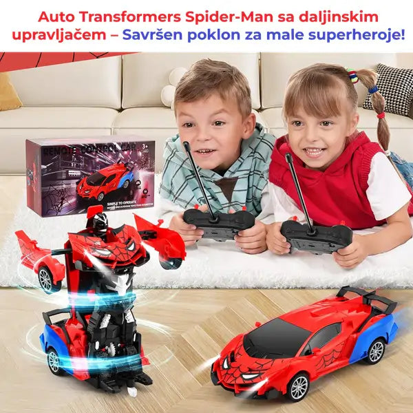 Auto transformers Spider-Man sa daljinskim upravljačem