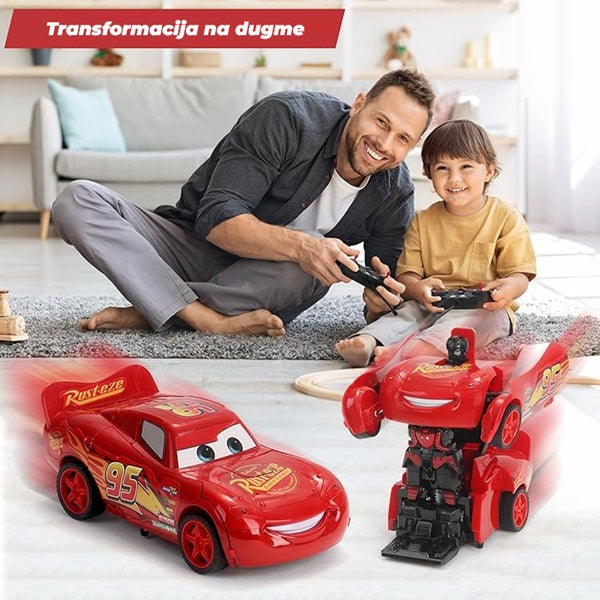 Munja McQueen robot RC auto transformers na daljinski